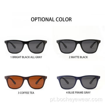 Óculos de sol de marca de atacado clássico óculos de sol da moda unissex TR90